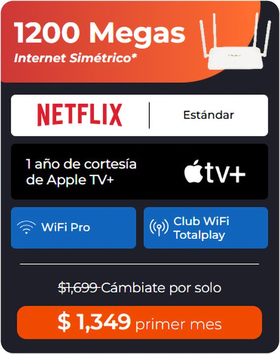 Internet Netflix 1200MB